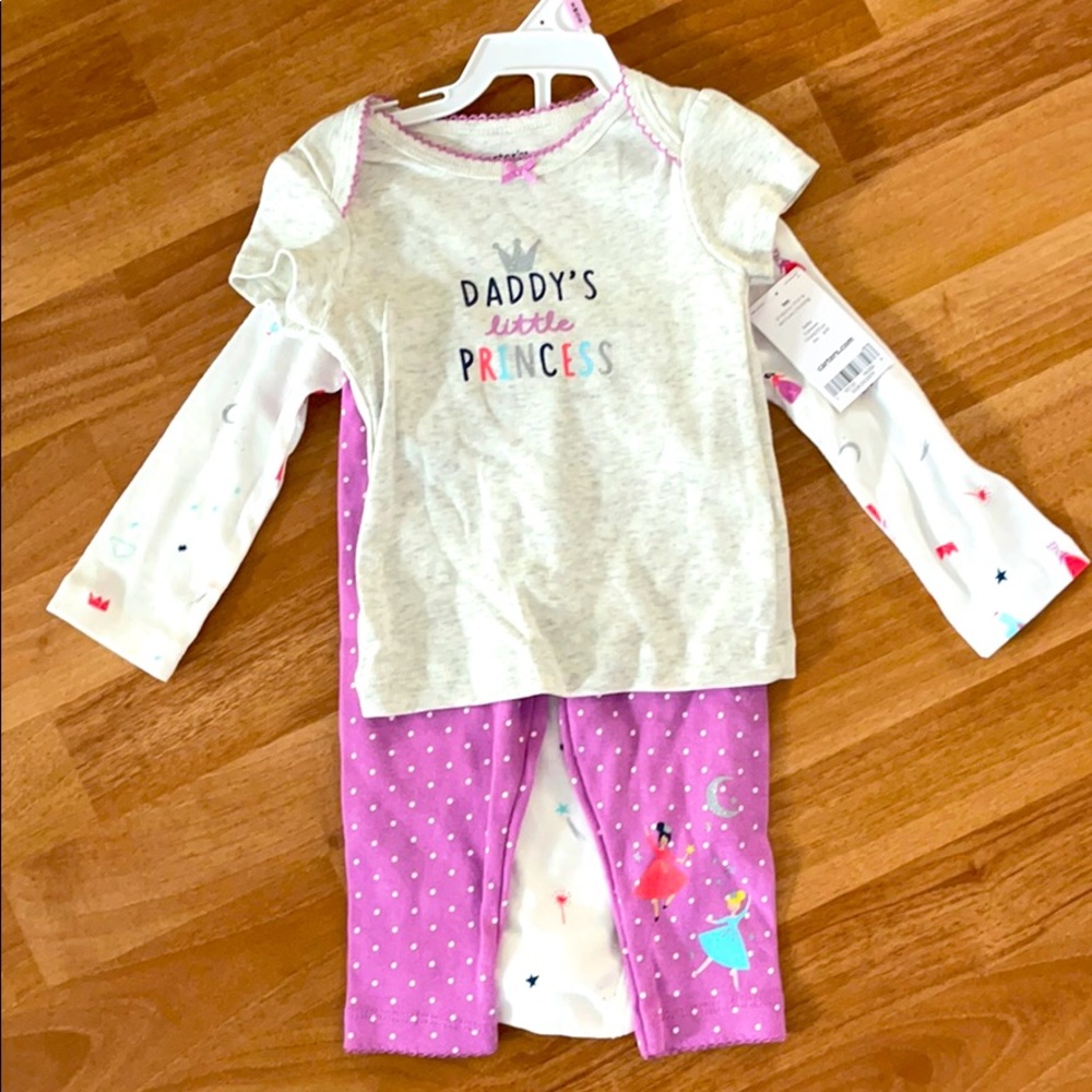 Carters baby girls 9month 3 piece set